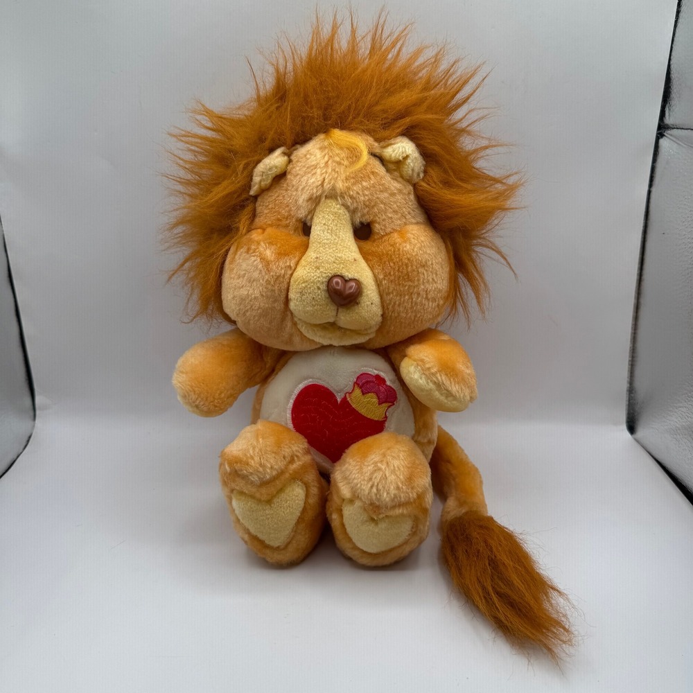 Kenner Care Bears Cousins Brave Heart Lion Plush 13in Orange Vintage 1984 Toy